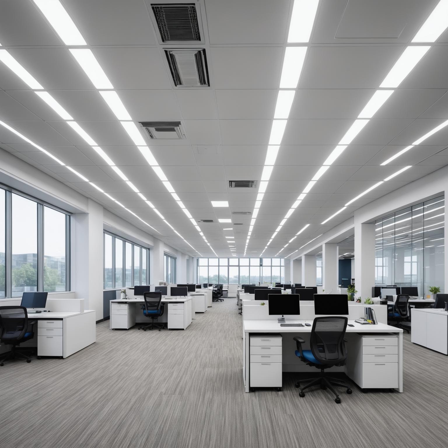 Office building with well-maintained HVAC systems